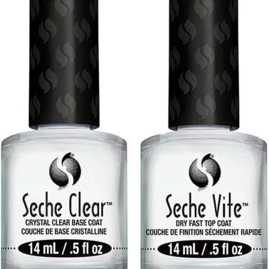 Clear and Seche Vite, Base Coat and Top Coat for Nail Polish